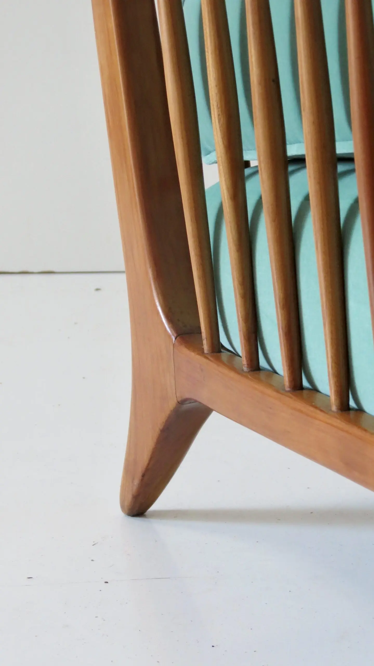 Rare Large Paolo Buffa Cherrywood Green Sofa, 1942 — photo 5