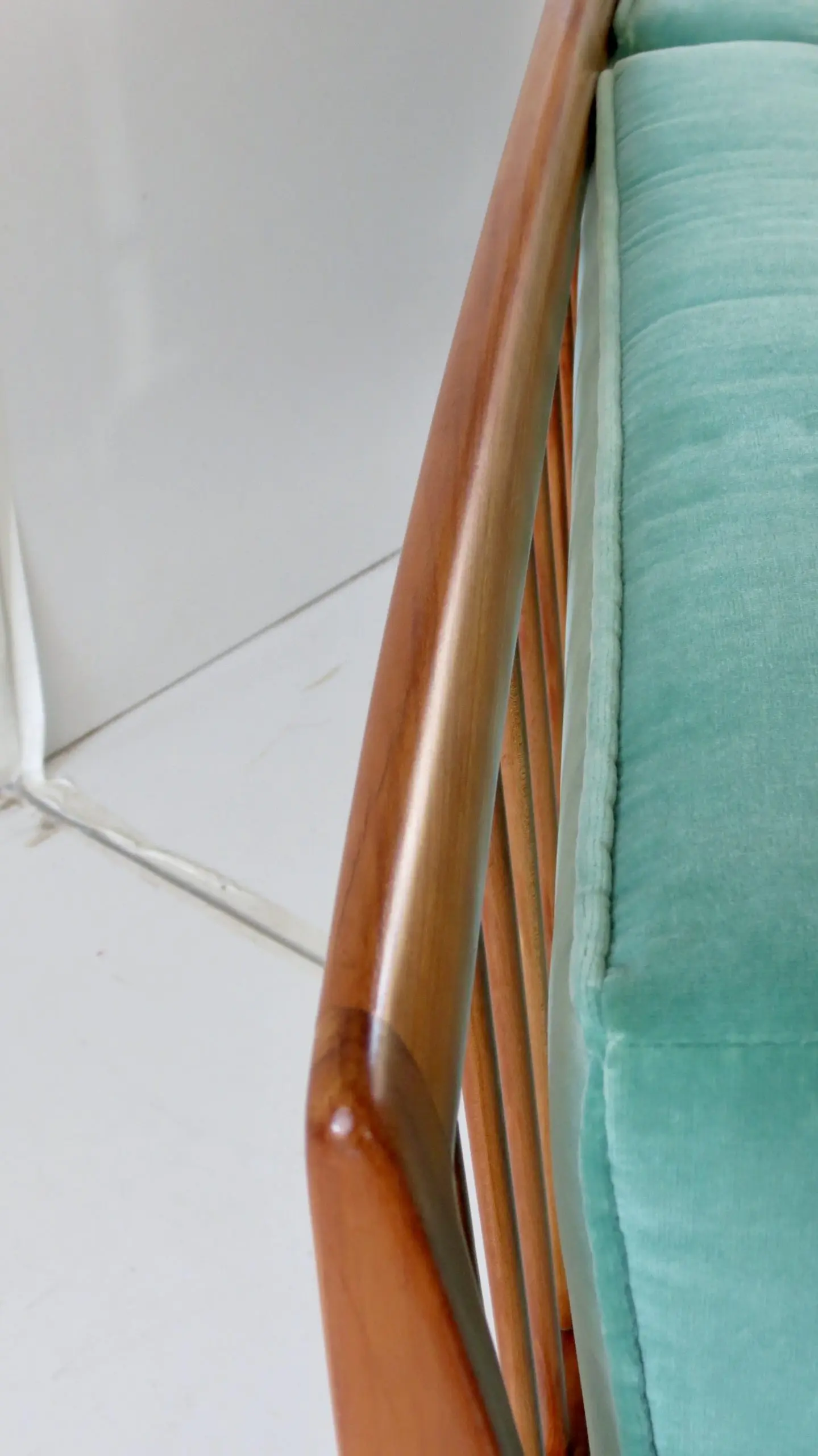 Rare Large Paolo Buffa Cherrywood Green Sofa, 1942 — photo 15