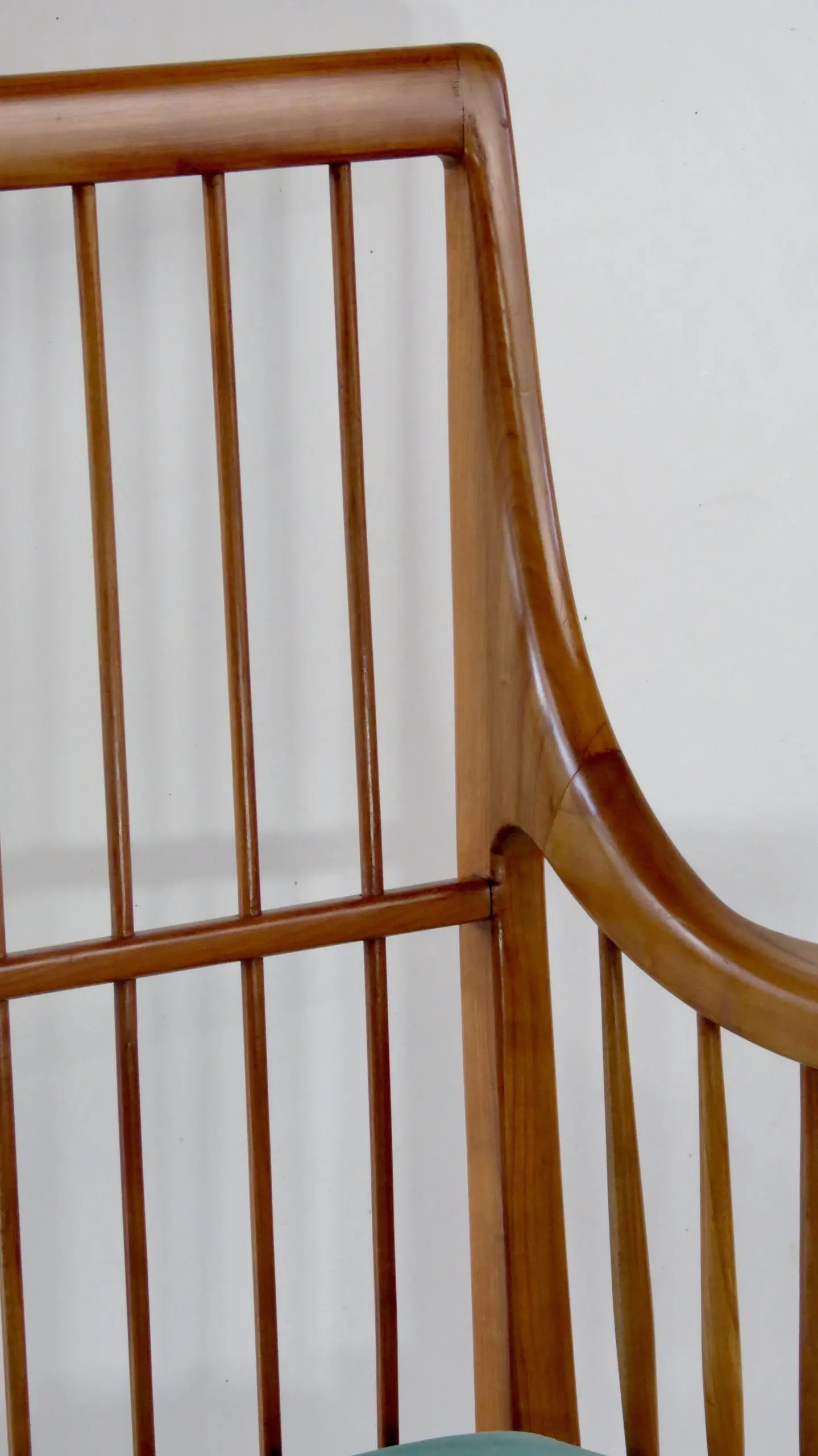 Rare Large Paolo Buffa Cherrywood Green Sofa, 1942 — photo 16