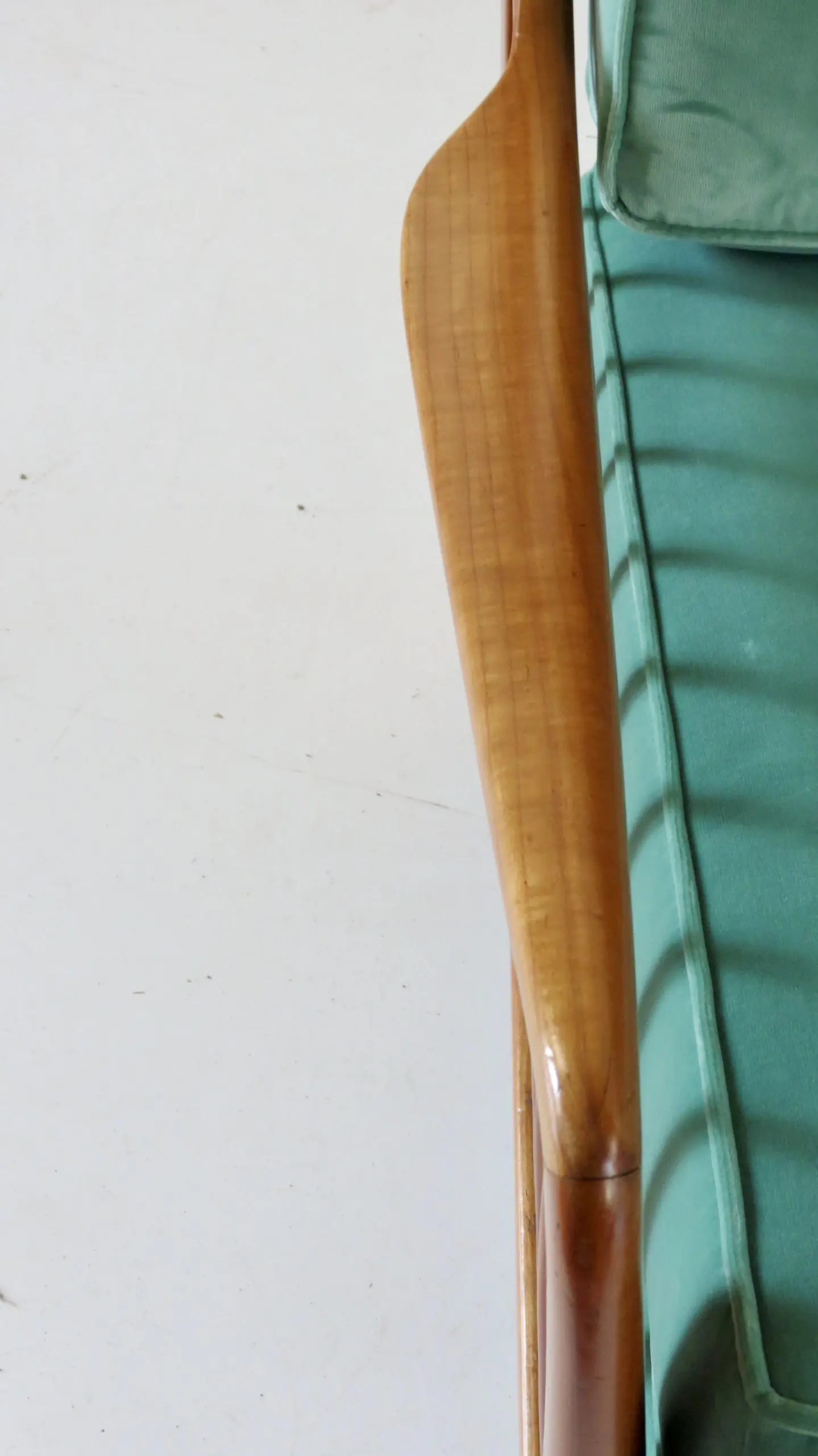 Rare Large Paolo Buffa Cherrywood Green Sofa, 1942 — photo 8