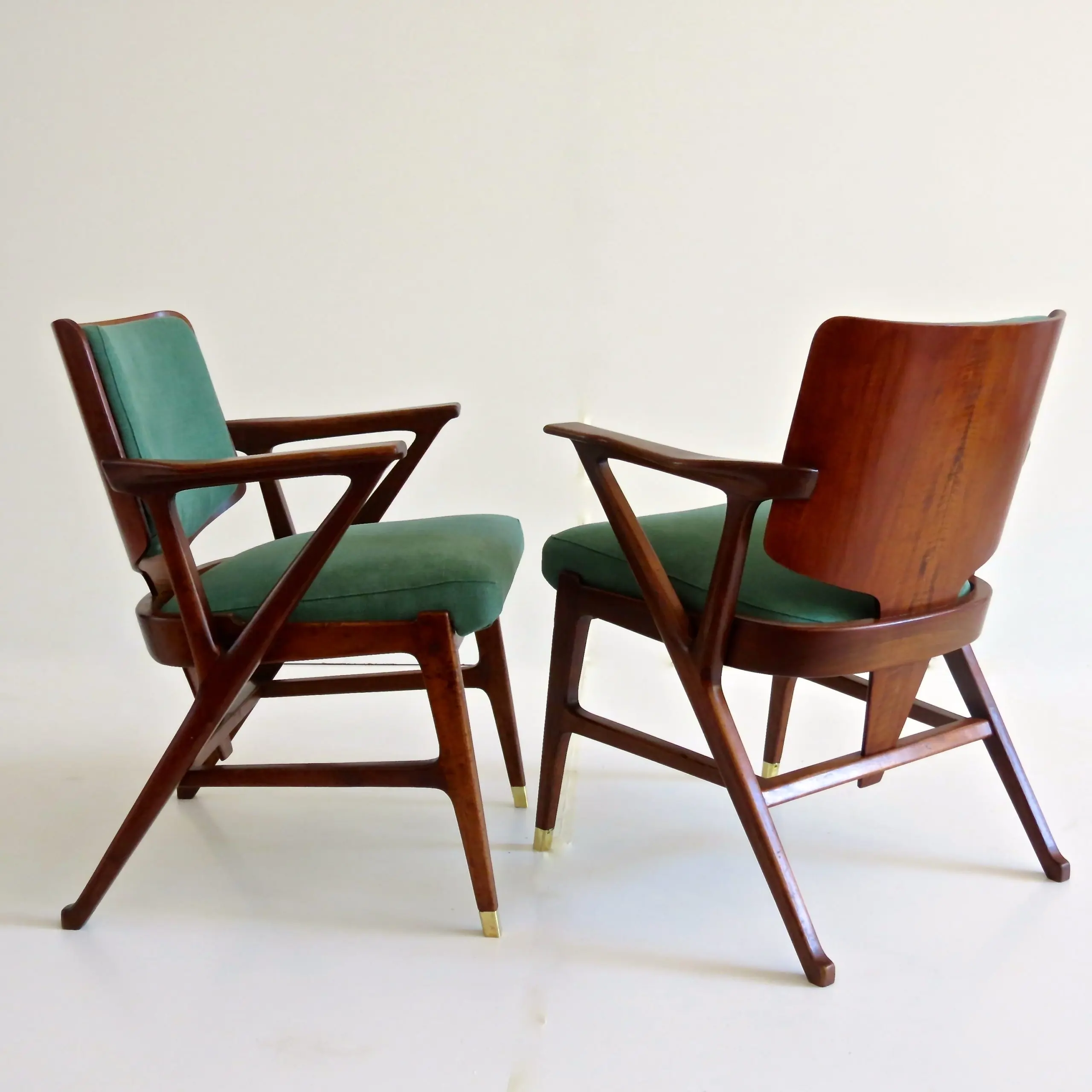 Important and rare set of six Cassina dining armchairs, 1950 — photo 4