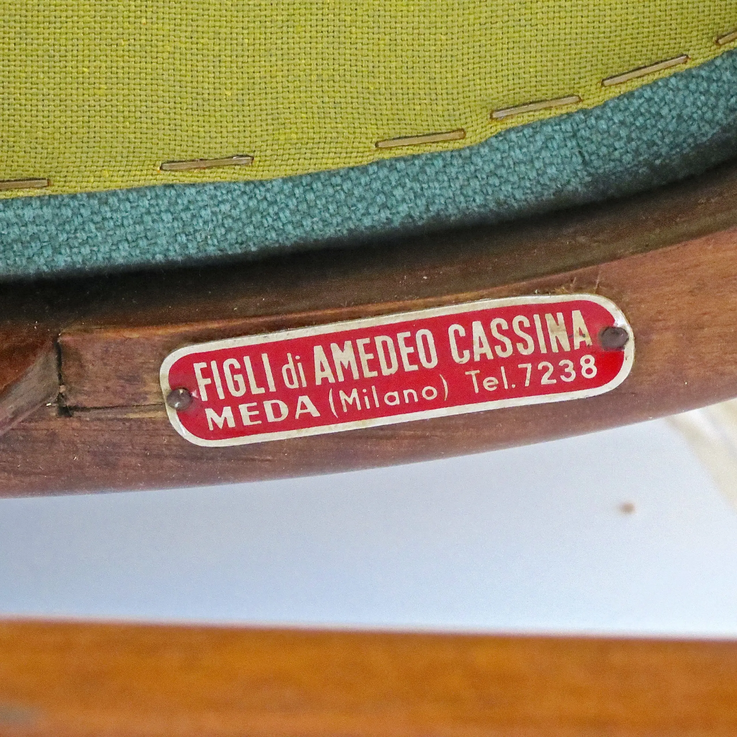 Important and rare set of six Cassina dining armchairs, 1950 — photo 11