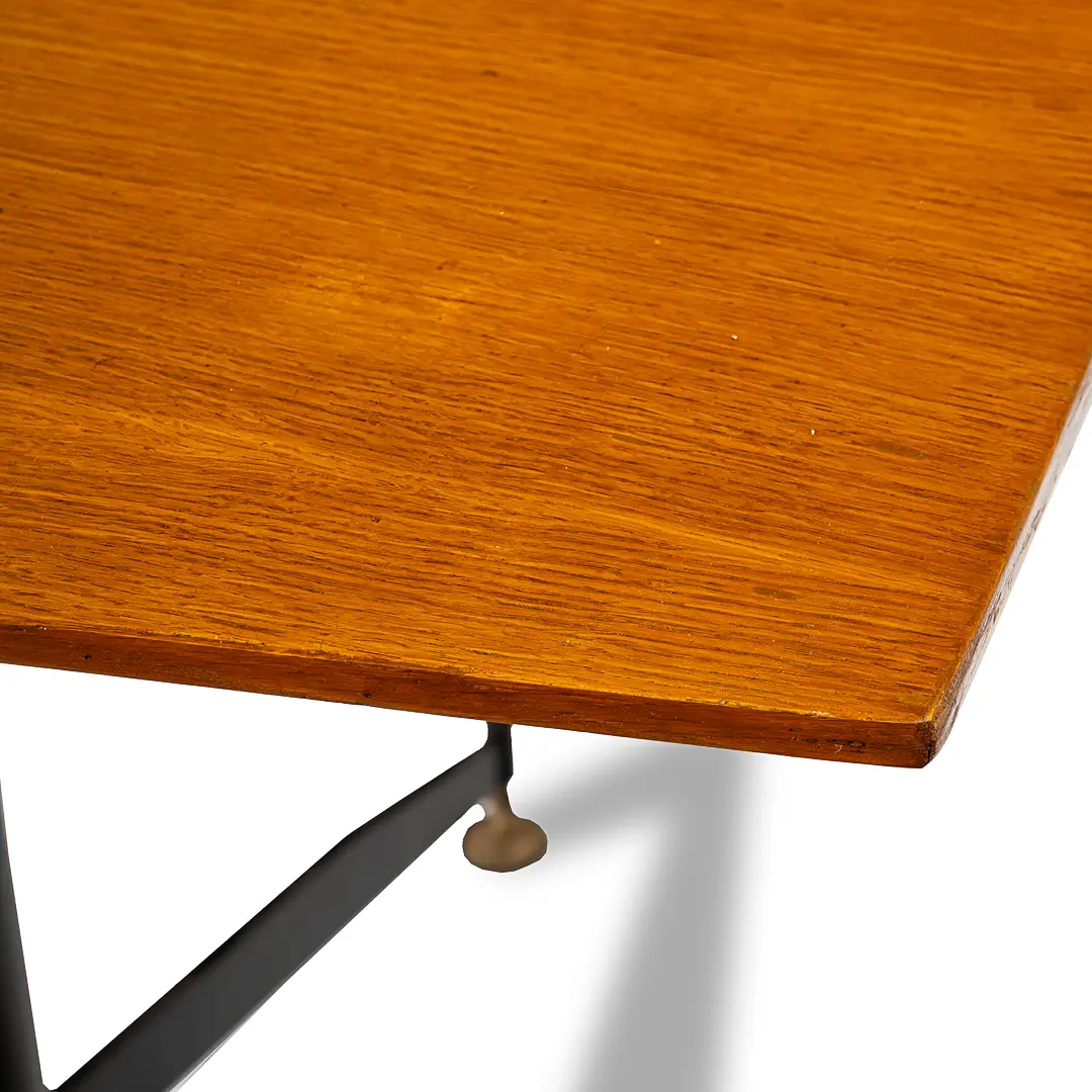 Gio Ponti Large Walnut Diamond Table from San Francesco Fopponino Milan, 1961 — photo 9