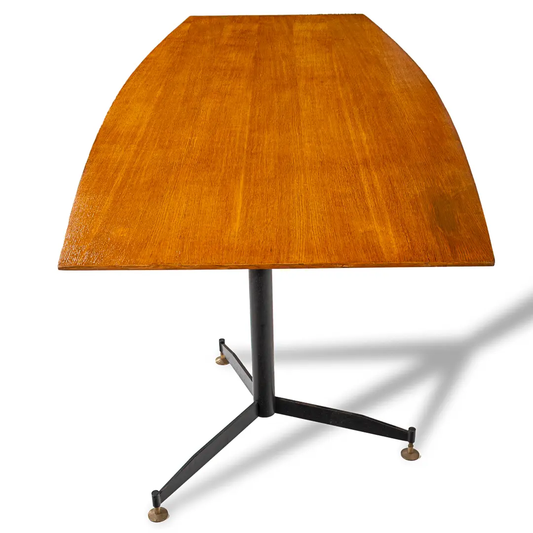 Gio Ponti Large Walnut Diamond Table from San Francesco Fopponino Milan, 1961 — photo 11