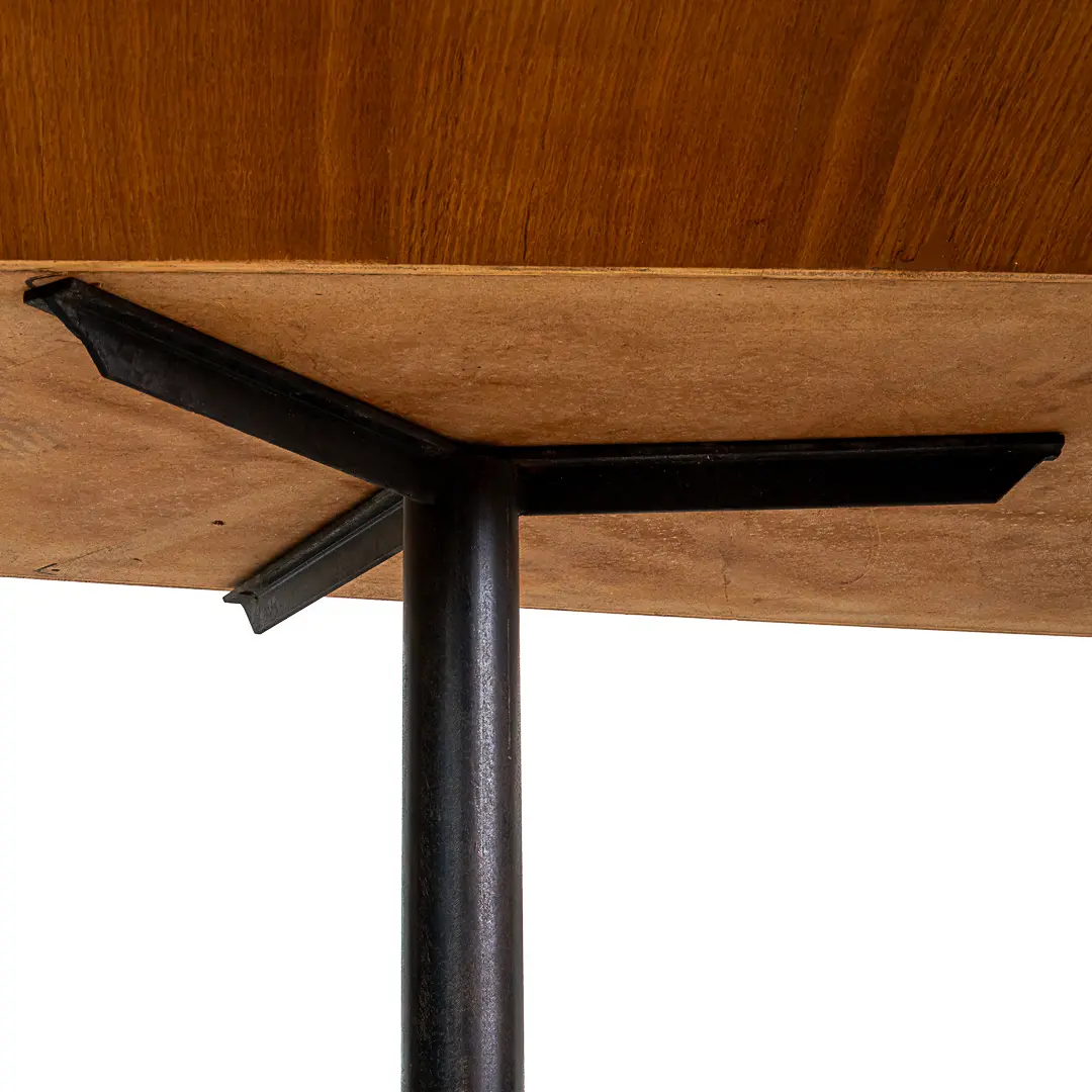 Gio Ponti Large Walnut Diamond Table from San Francesco Fopponino Milan, 1961 — photo 4