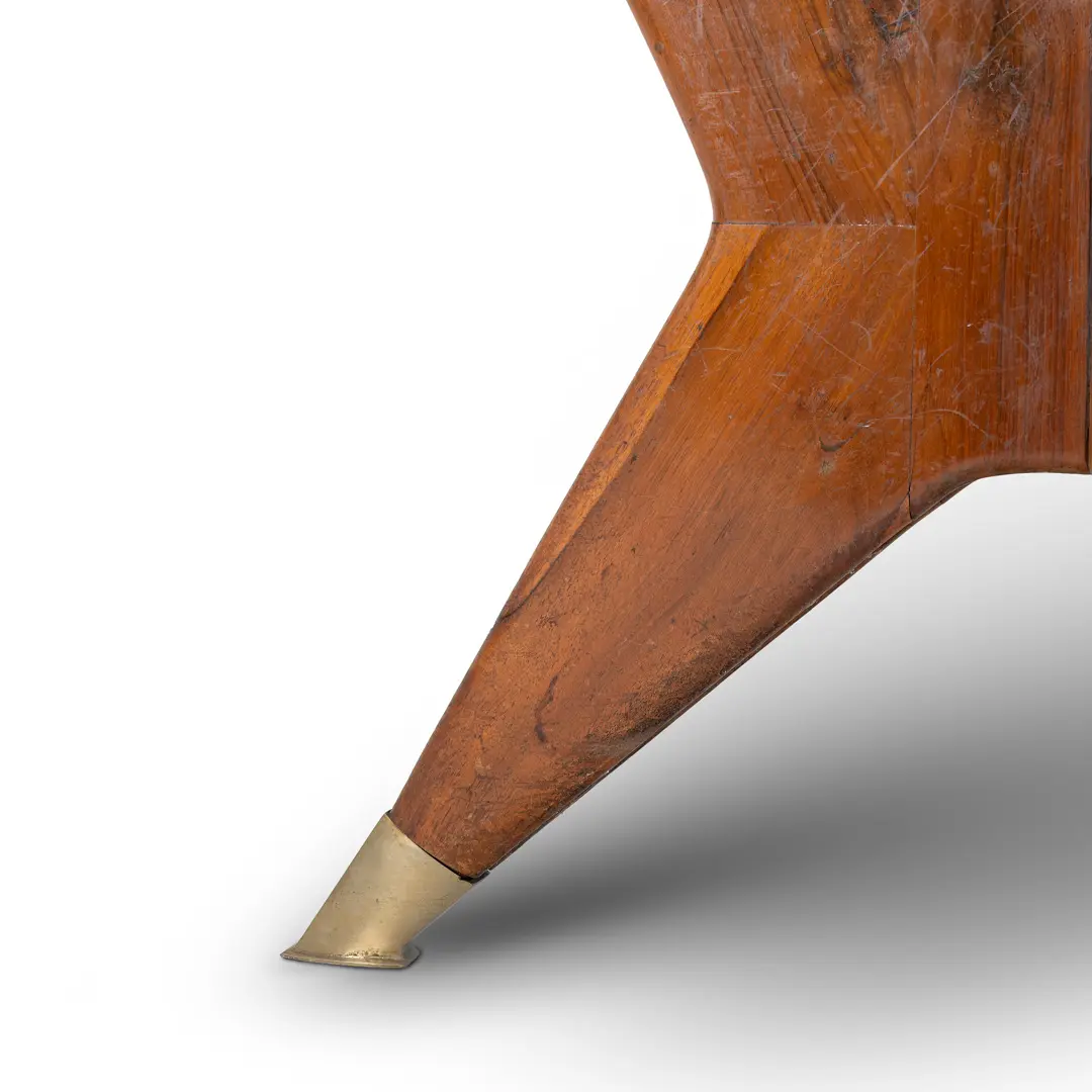 Ico Parisi Round Walnut Dining Table, Three Feet, 1950 — photo 11