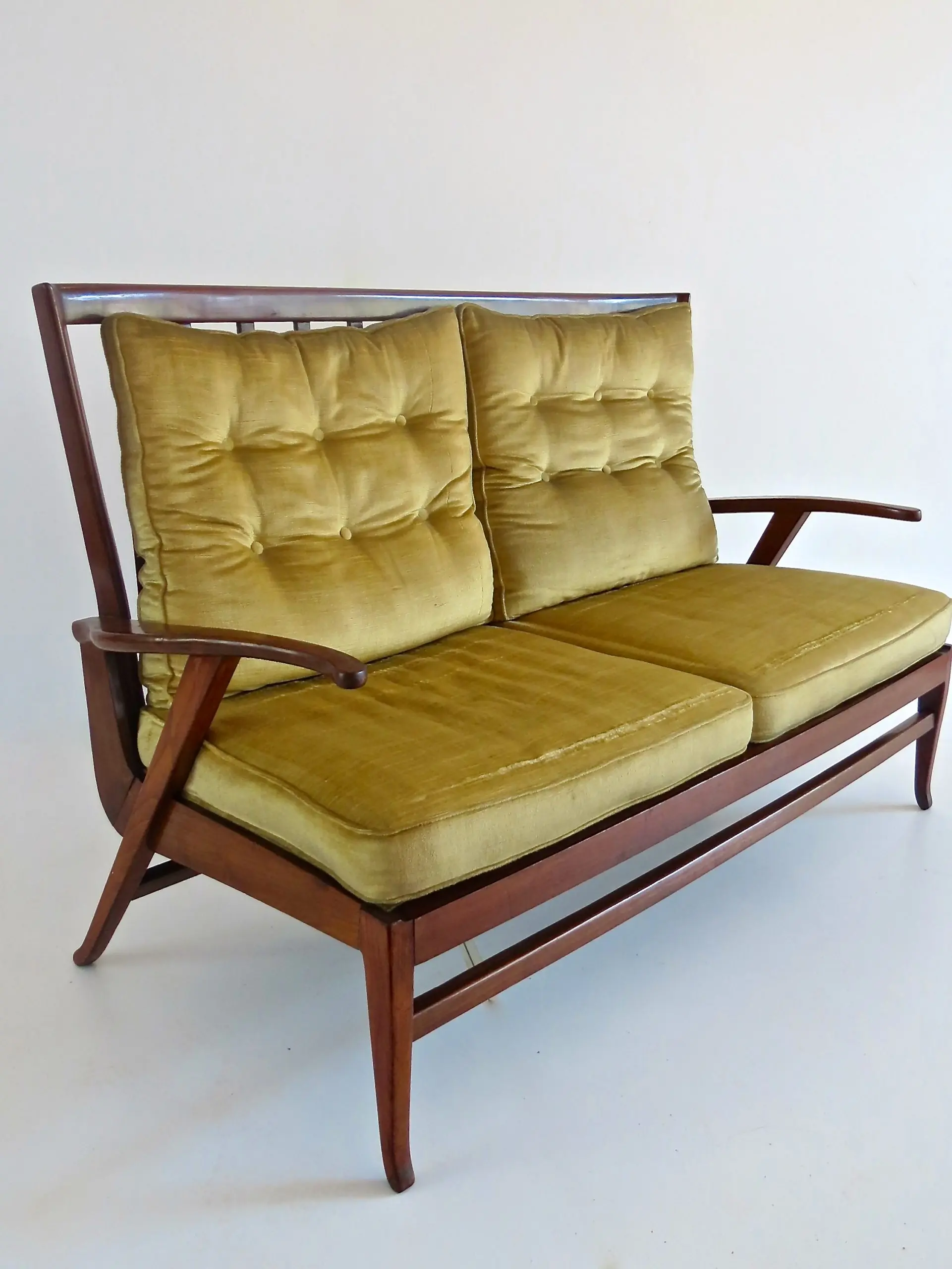 attr.Paolo Buffa Walnut Sofa, 1950 — image 2