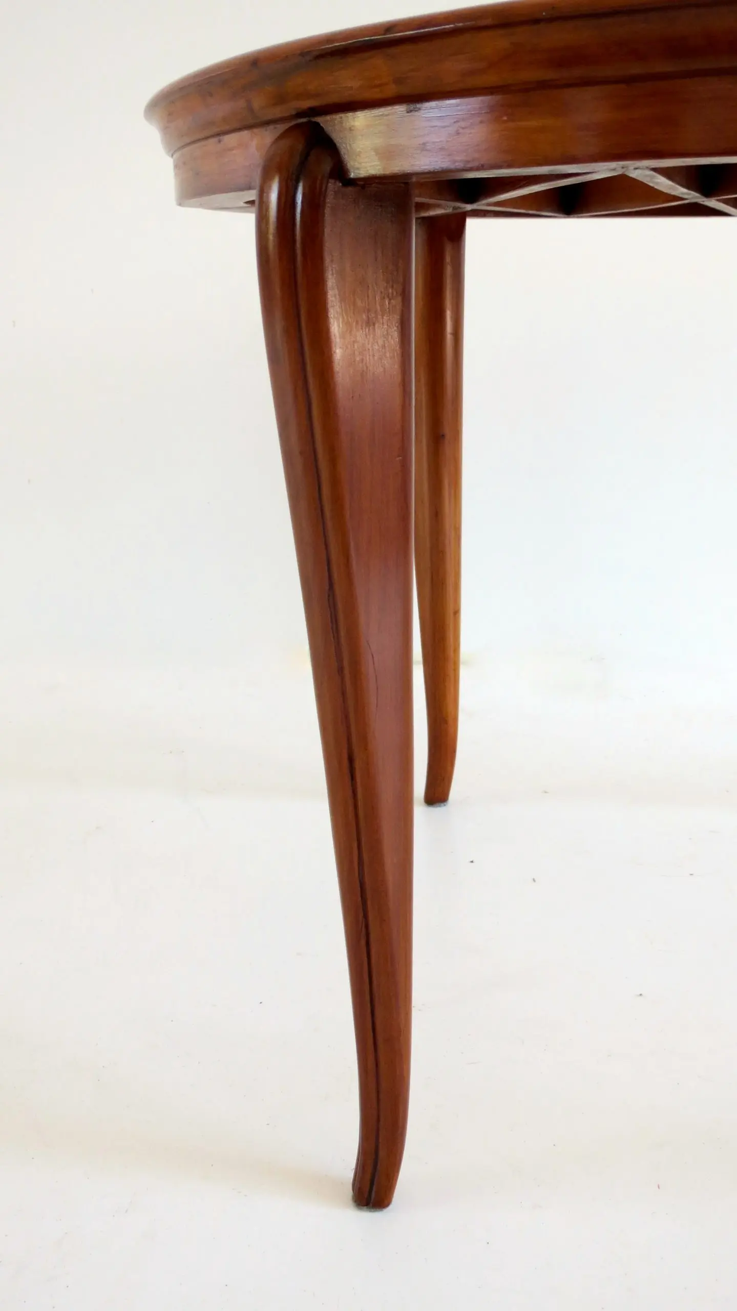 Grid Pattern Walnut Coffee Table Style Gio Ponti, 1940 — photo 8