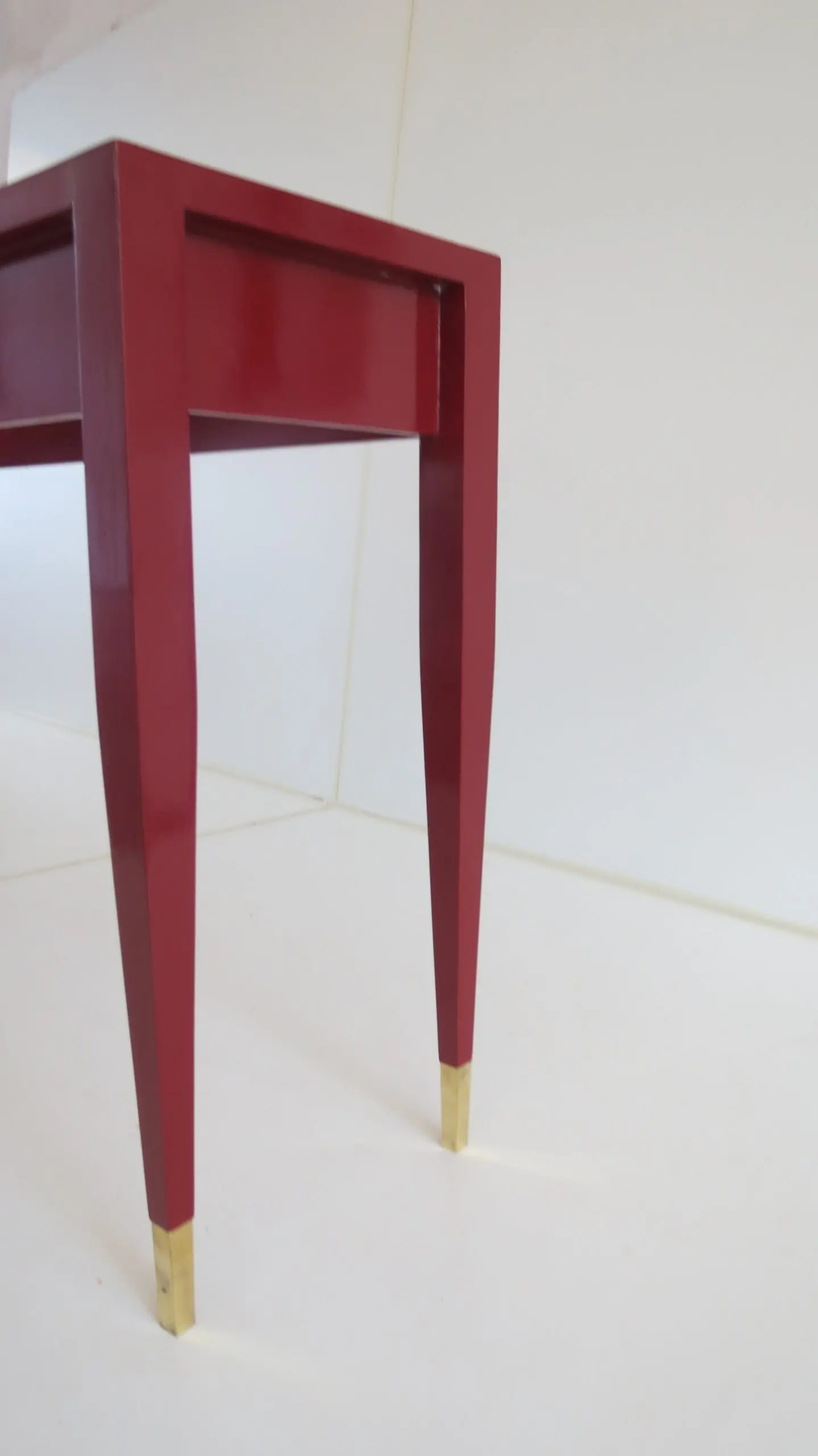 Gio Ponti Pair of Red Laquered Console from Hotel PdP, Roma, 1964 — photo 11