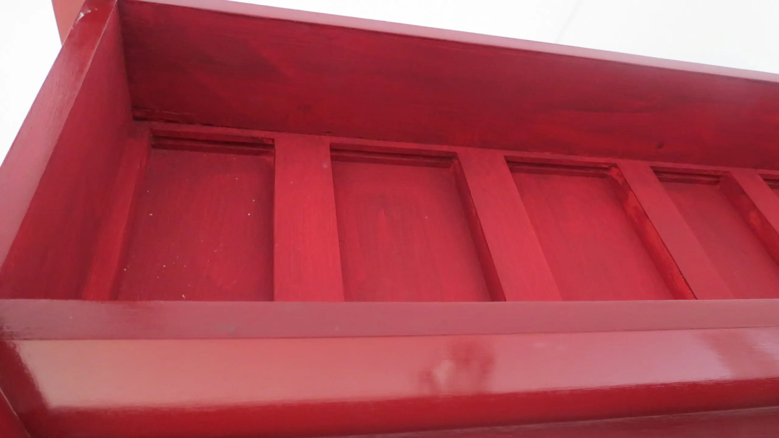 Gio Ponti Pair of Red Laquered Console from Hotel PdP, Roma, 1964 — photo 12