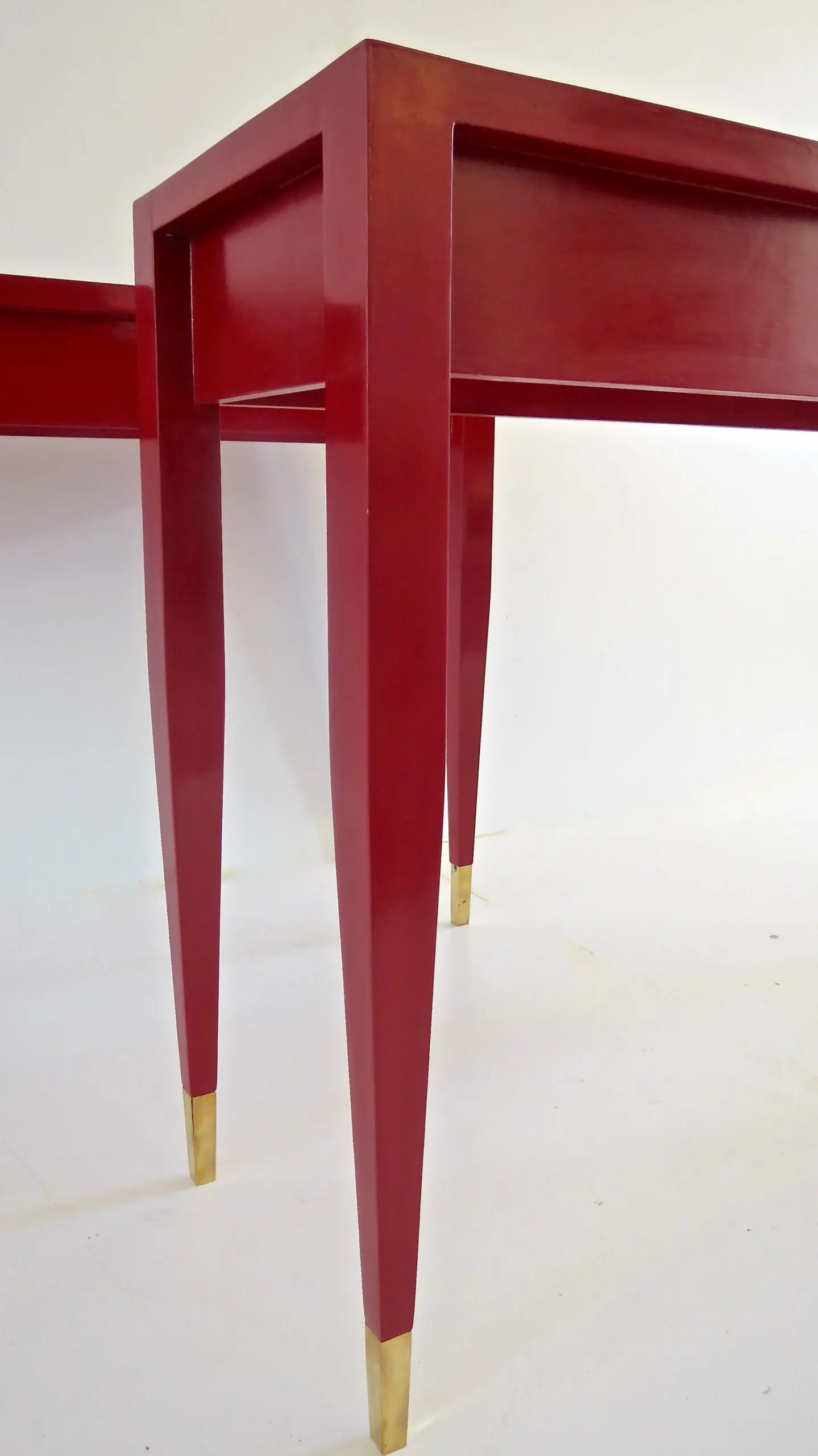 Gio Ponti Pair of Red Laquered Console from Hotel PdP, Roma, 1964 — photo 8