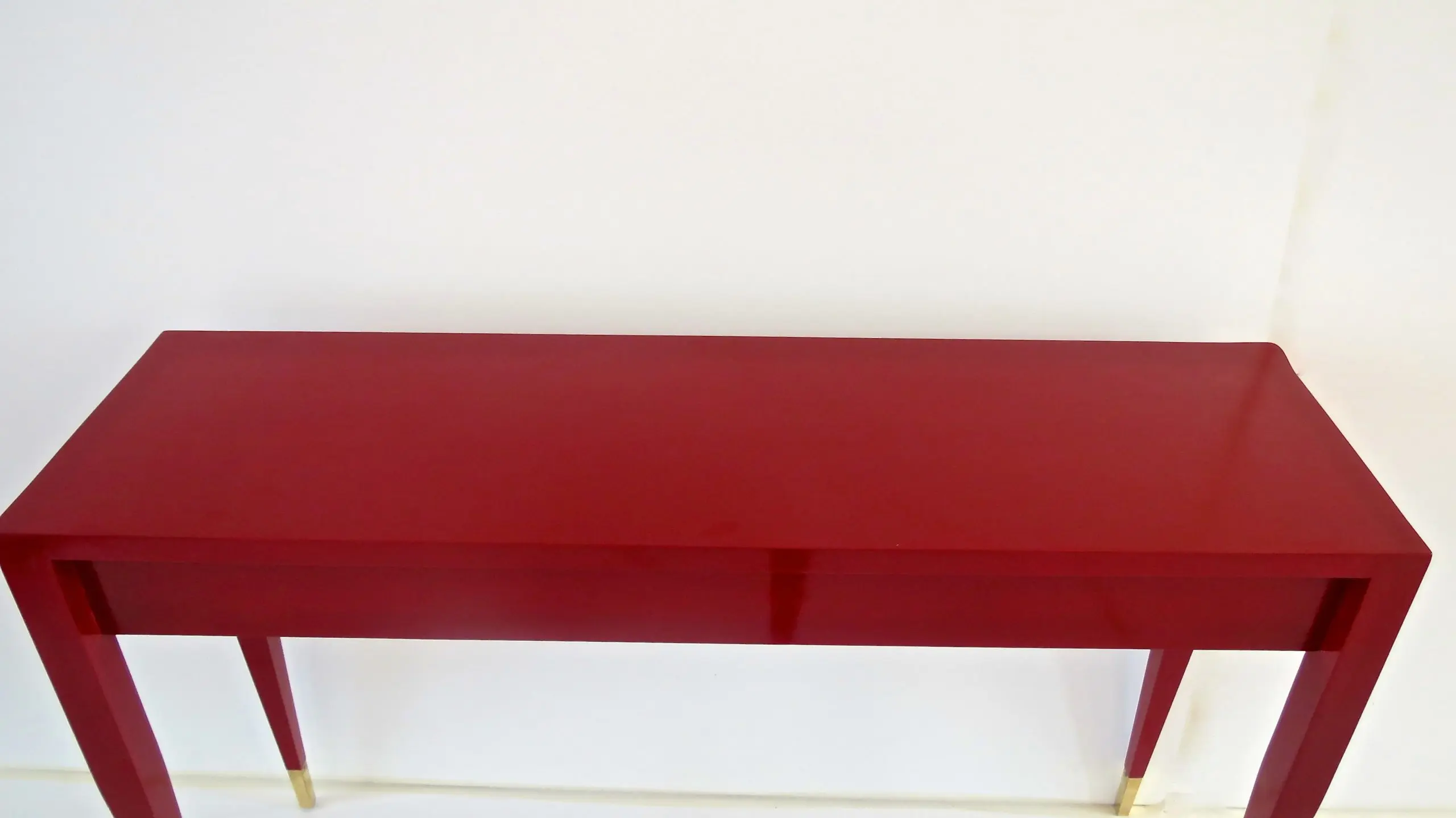 Gio Ponti Pair of Red Laquered Console from Hotel PdP, Roma, 1964 — photo 7