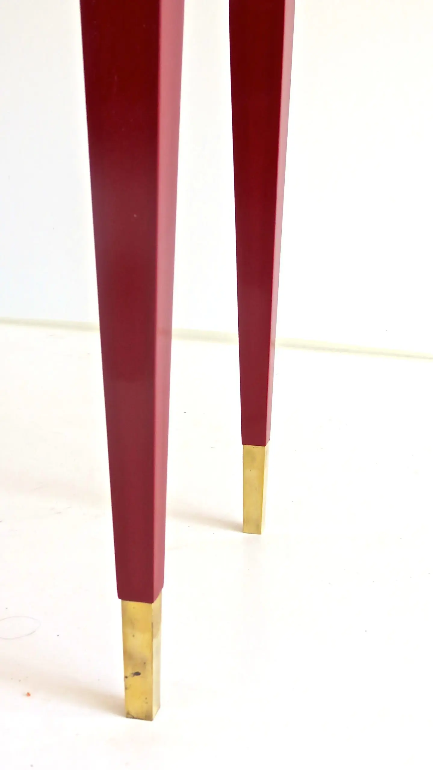 Gio Ponti Pair of Red Laquered Console from Hotel PdP, Roma, 1964 — photo 15