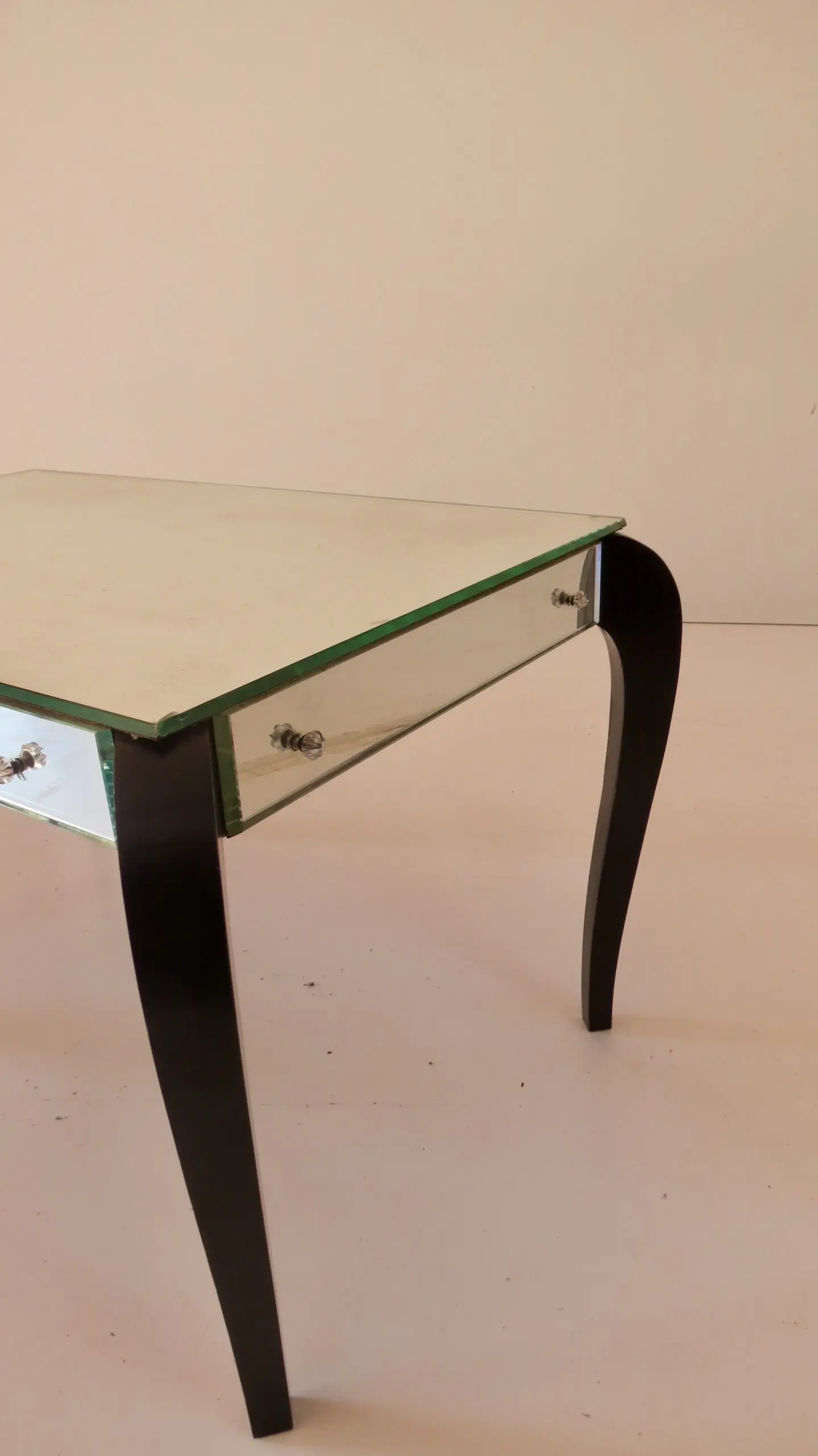 Rare Mirrored Glass Occasional Side Table, 1935 — photo 7