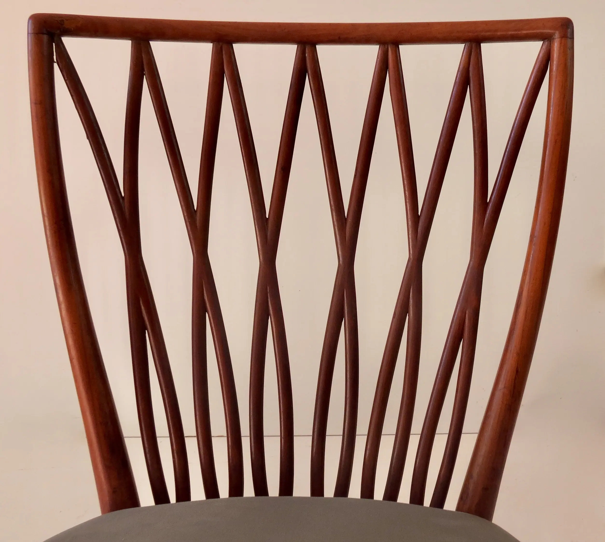 Pair of Andrea Busiri Vici Cherrywood Lounge Chairs, 1940 — photo 6