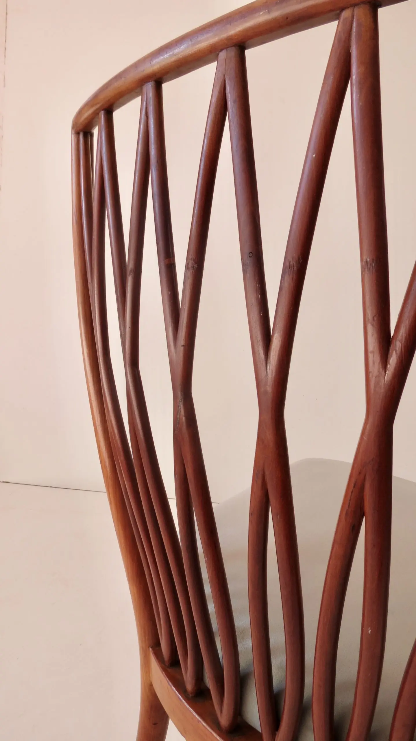 Pair of Andrea Busiri Vici Cherrywood Lounge Chairs, 1940 — photo 16