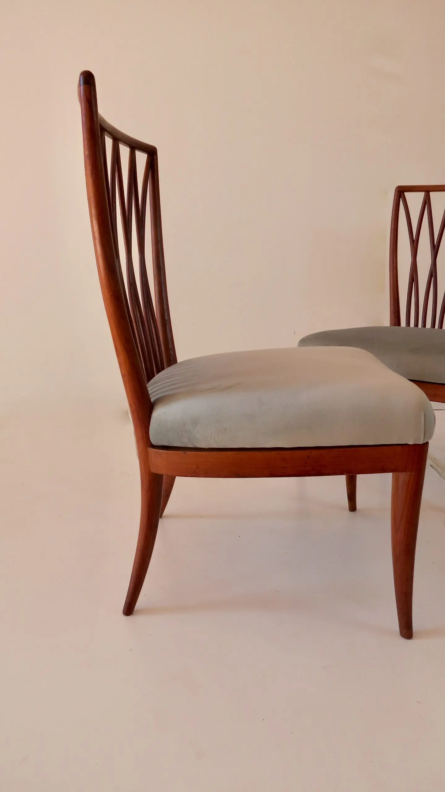 Pair of Andrea Busiri Vici Cherrywood Lounge Chairs, 1940 — photo 5
