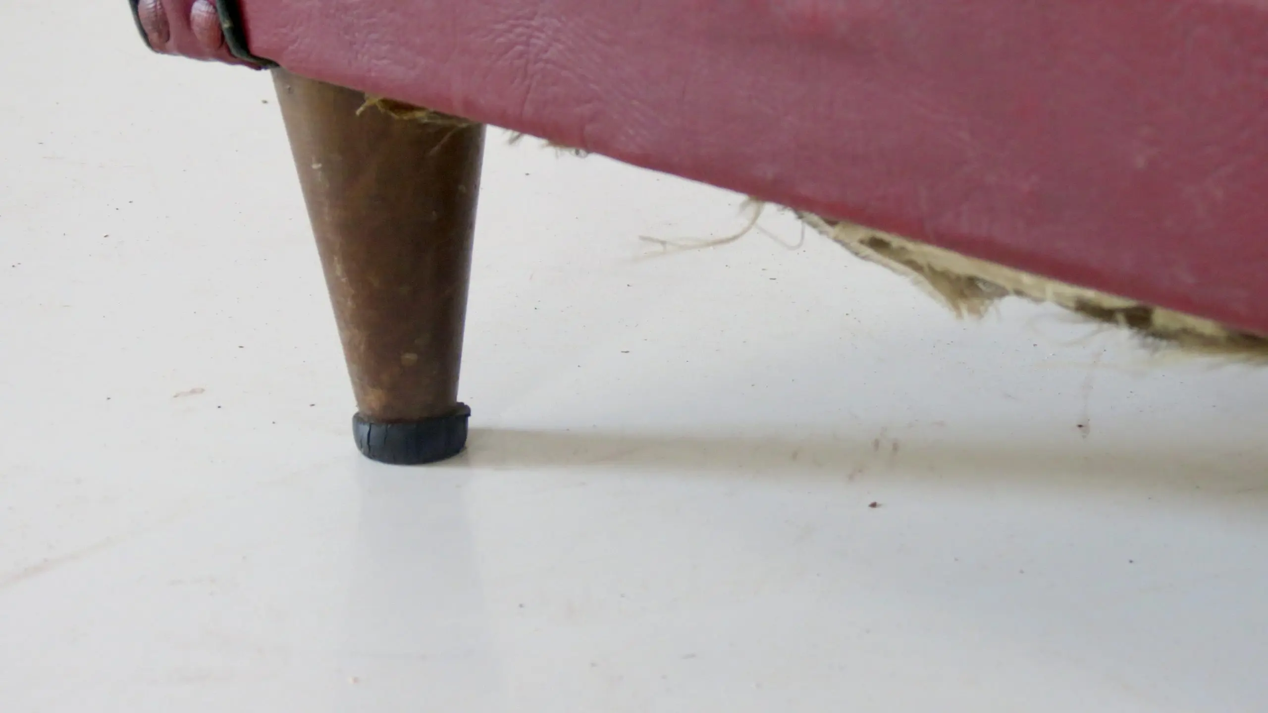 Pair of Rare Red Sky Paolo Buffa Armchairs, 1950 — photo 15