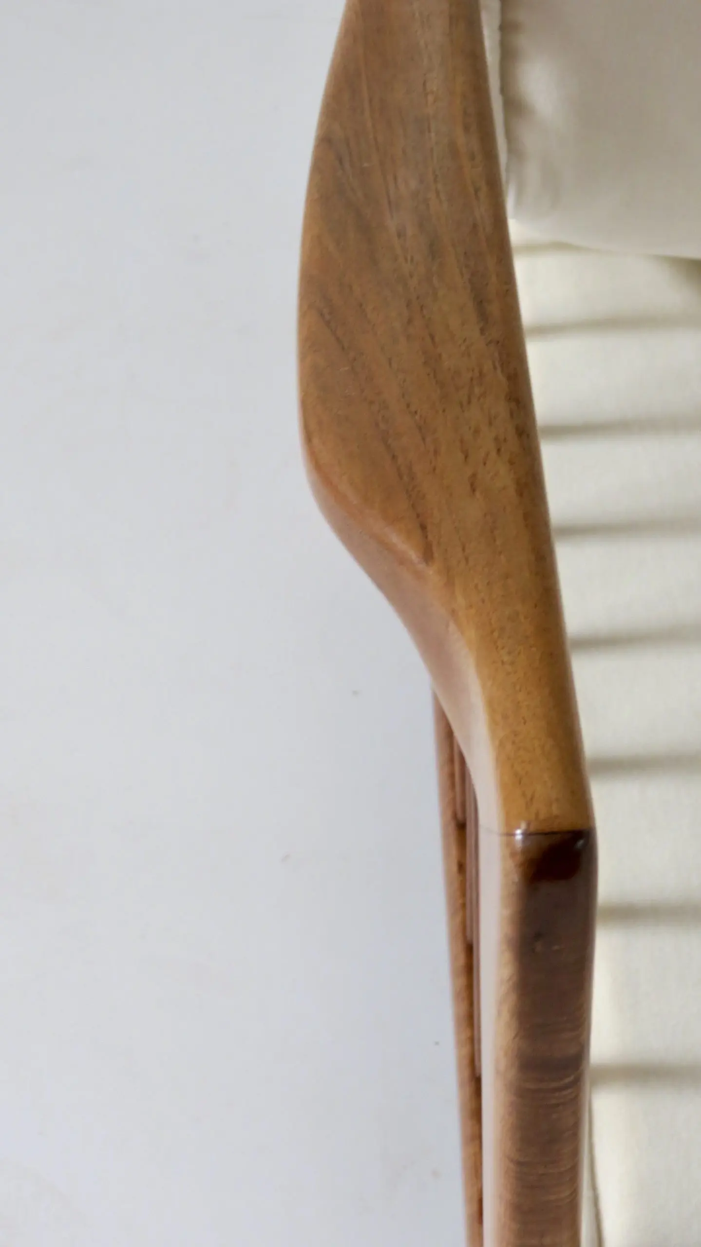 Rare Paolo Buffa White Cherrywood Armchair 118/F, 1950 — photo 9