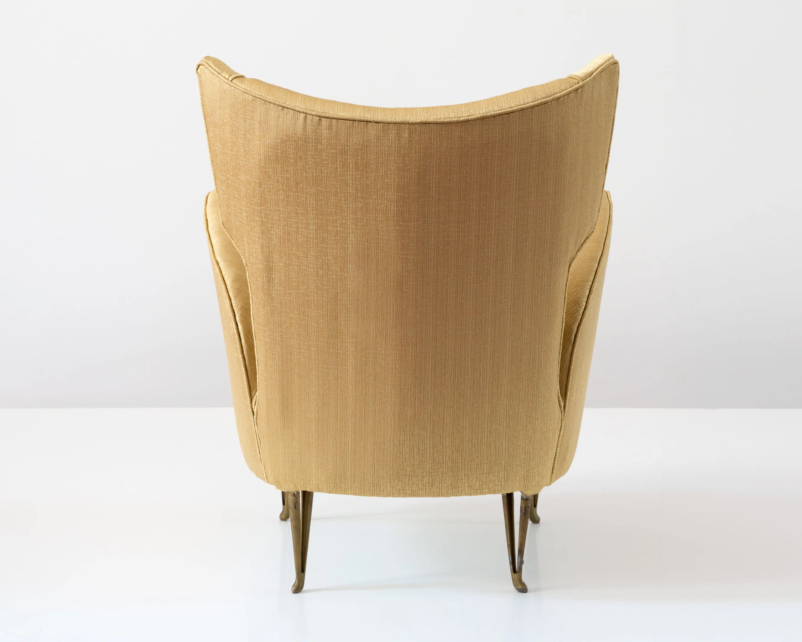 Elegant yellow Armchair by Melchiorre Bega , 1950 — photo 5