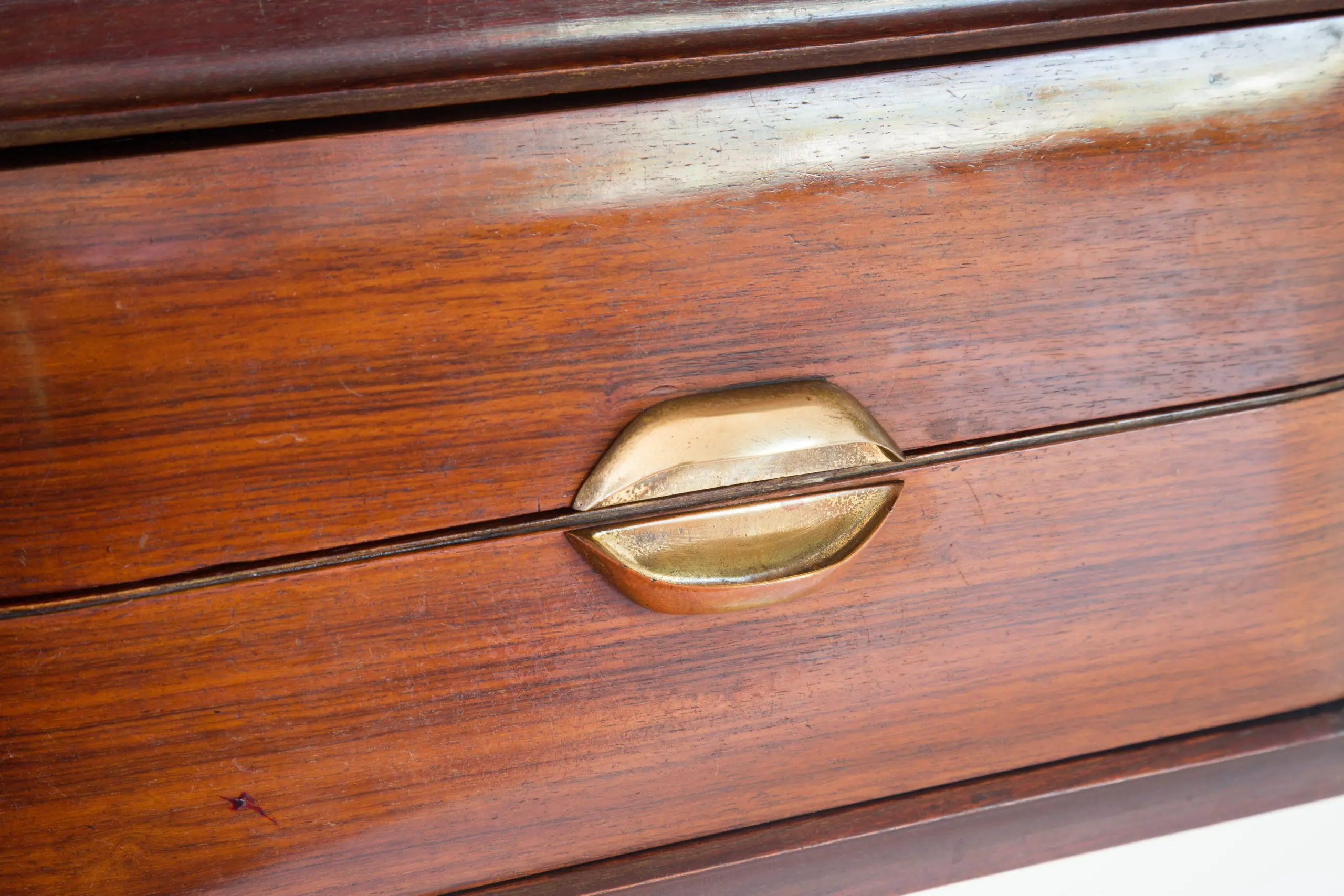 Important curved Guglielmo Ulrich Writing Desk, circa 1945 — photo 11