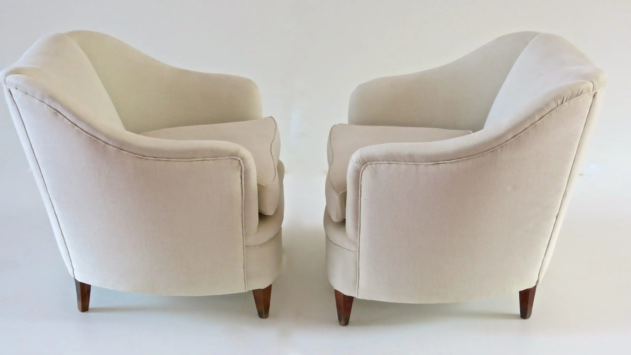Gio Ponti Pair of White Armchairs Casa & Giardino, 1938 — photo 10