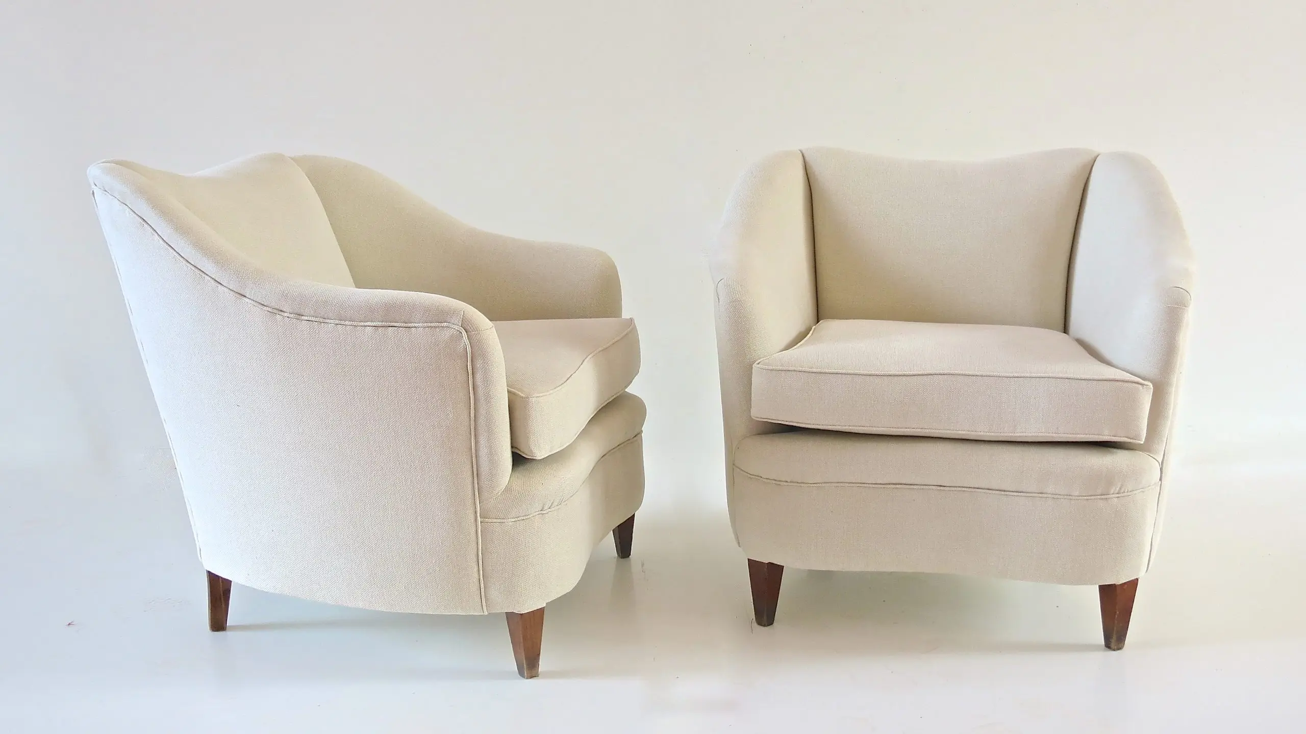 Gio Ponti Pair of White Armchairs Casa & Giardino, 1938 — photo 5