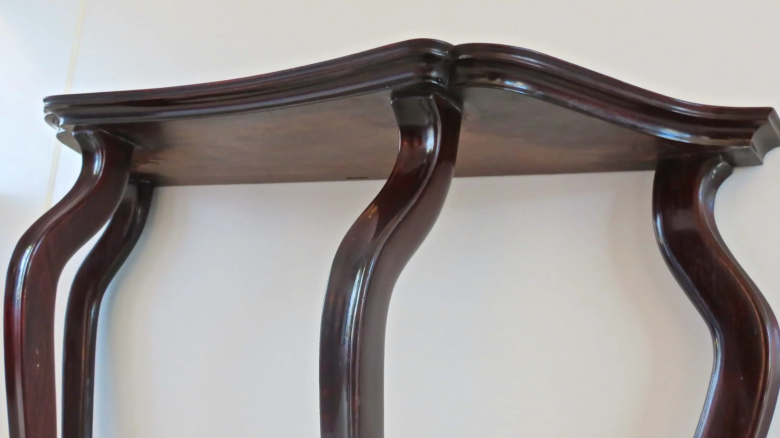 Pair of Unique Walnut Curved Console by Arch. Tempestini, 1951 — photo 13