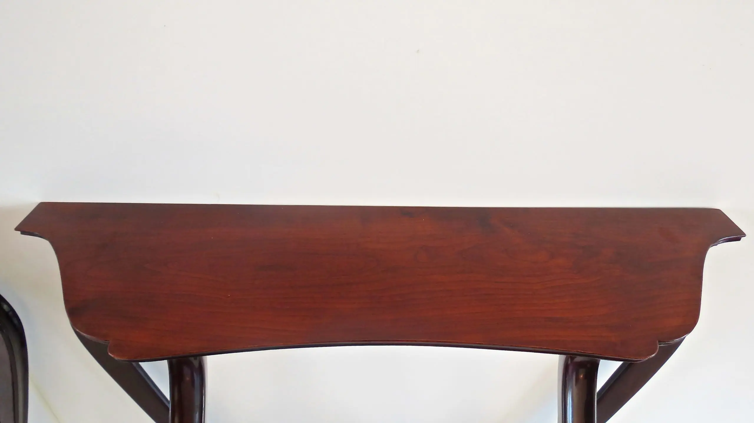 Pair of Unique Walnut Curved Console by Arch. Tempestini, 1951 — photo 4