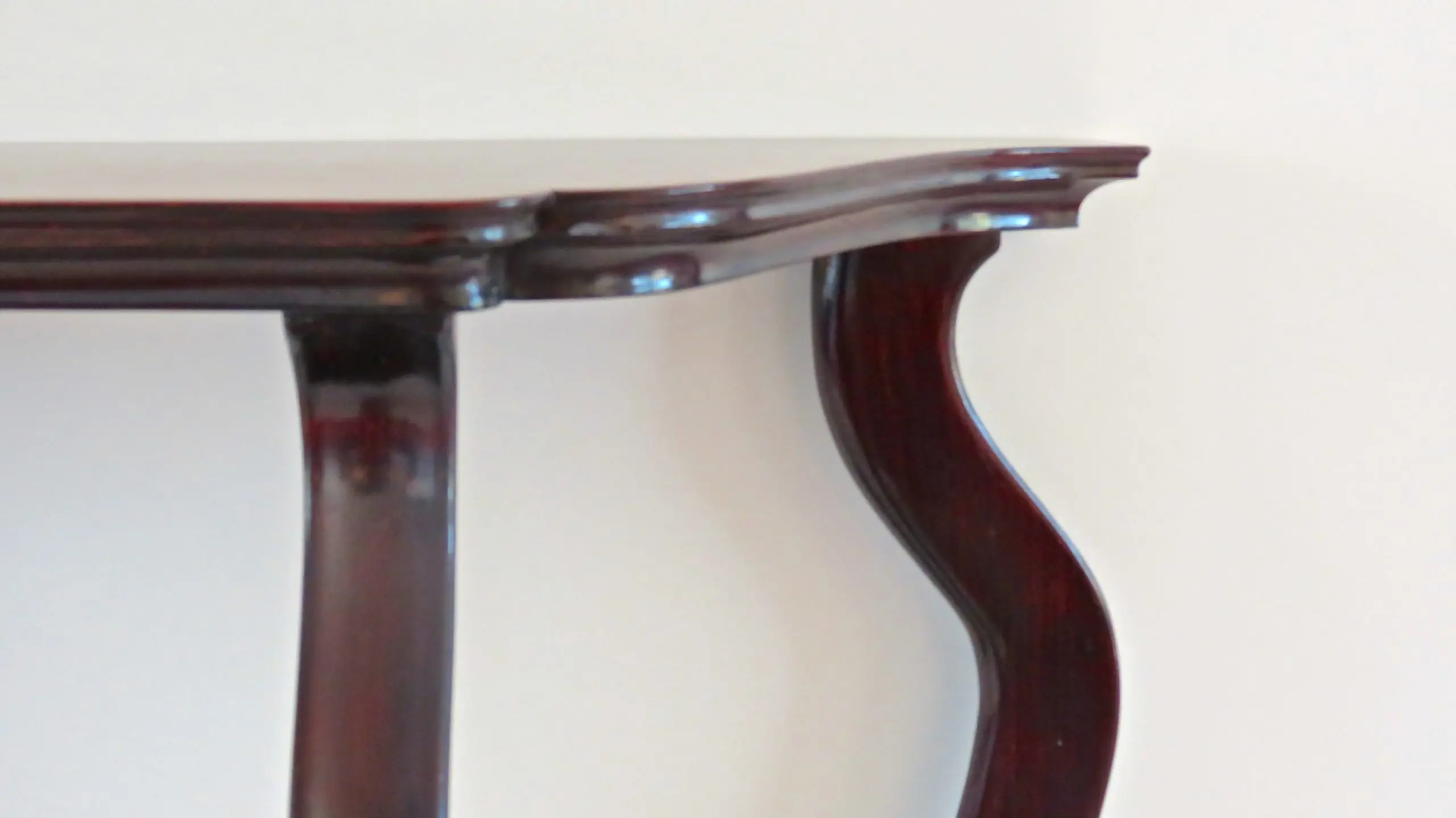 Pair of Unique Walnut Curved Console by Arch. Tempestini, 1951 — photo 7