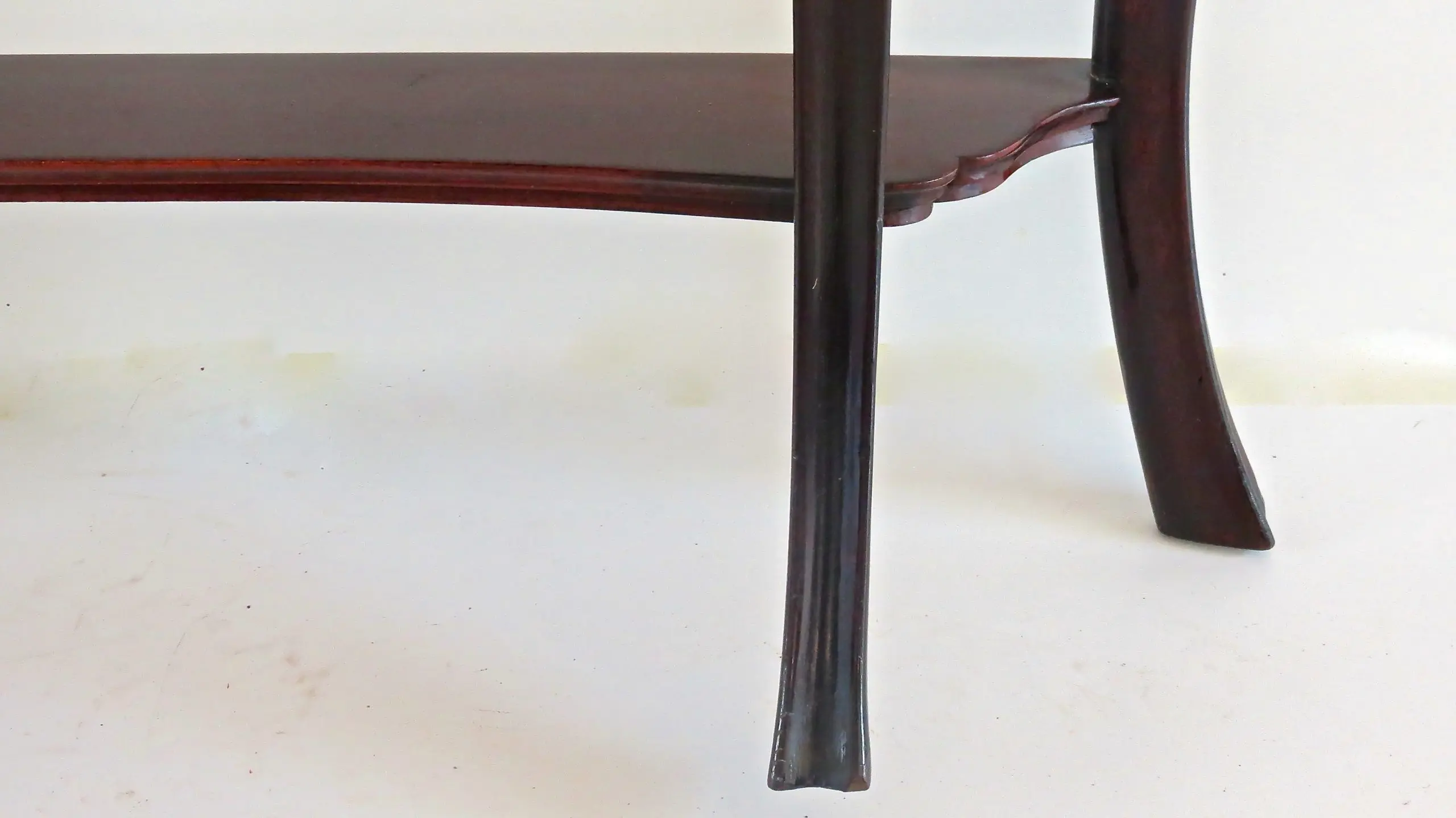 Pair of Unique Walnut Curved Console by Arch. Tempestini, 1951 — photo 9