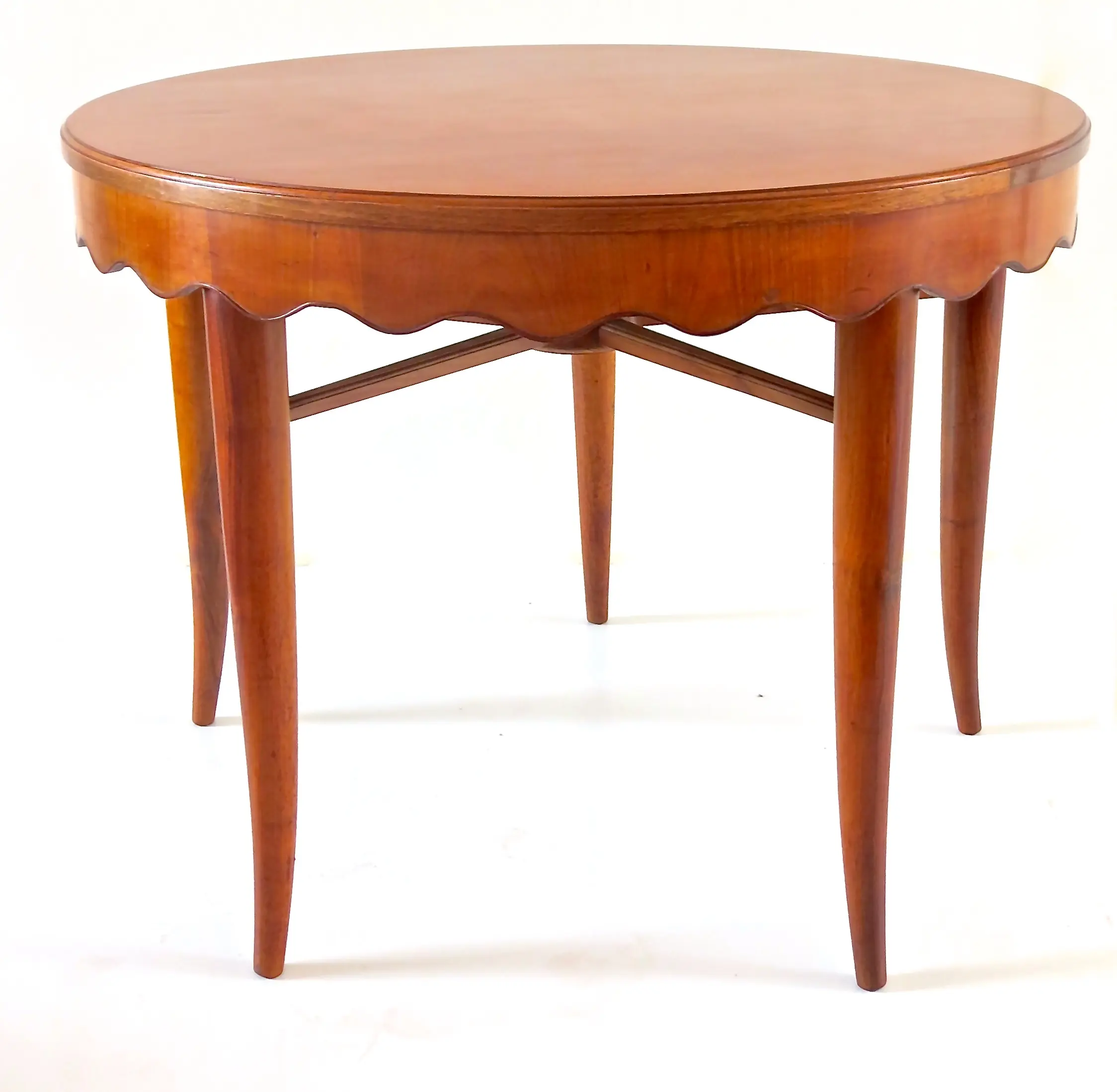 Paolo Buffa Unique Round Dining Table Cherrywood, 1950 — image 2