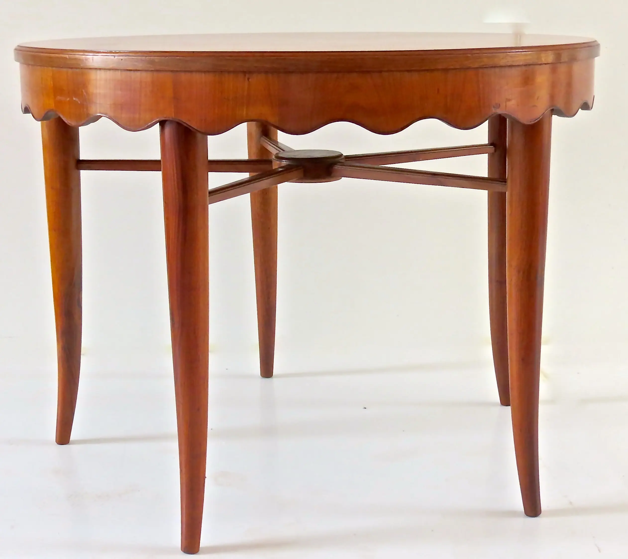 Paolo Buffa Unique Round Dining Table Cherrywood, 1950 — photo 20