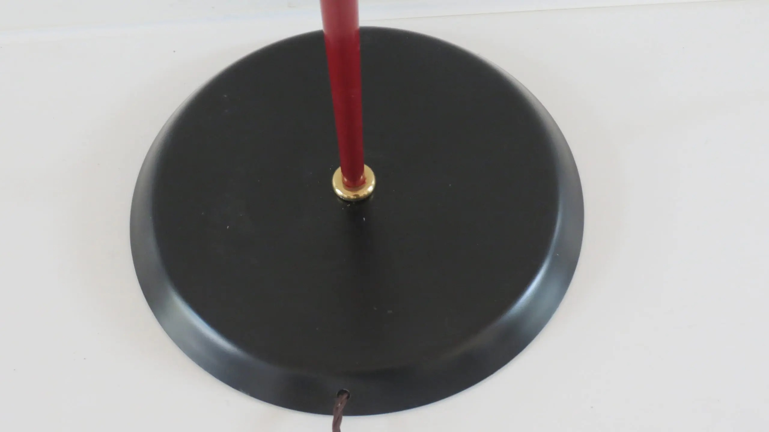 three lights red floor Lamp,  by Lumi circa 1950 — photo 15